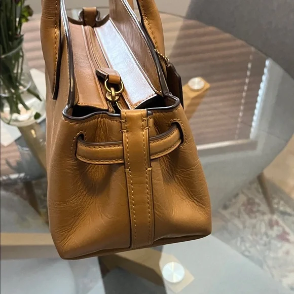 Coach Brown Leather Shoulder Bag - Picture 4 of 8